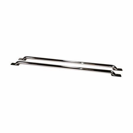 TRAILFX BED RAILS Stake Pocket Mount Polished Stainless Steel Without Tie Down Not Compatible With Tool D0007S